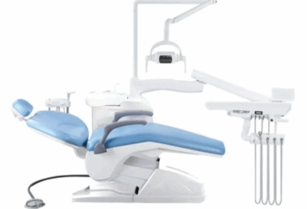 Unidad dental A1 + taburete y sillón dental (Celeste)